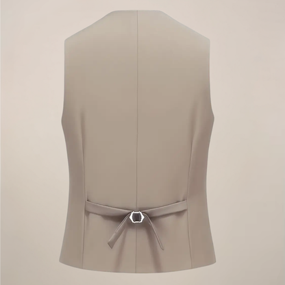 Men’s Khaki Three-Piece Suit – Slim Fit Tuxedo for Weddings and Formal Events