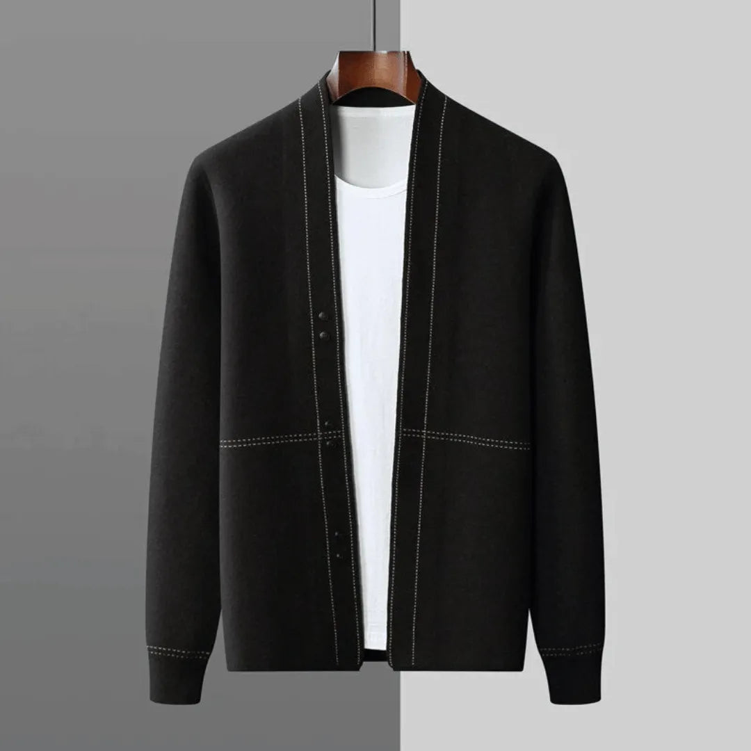 Men's Knit Cardigan for Smart Casual Wear