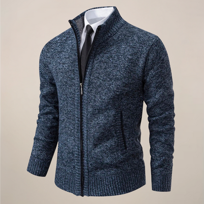 Men’s Knit Zip-Up Cardigan for Stylish Occasions