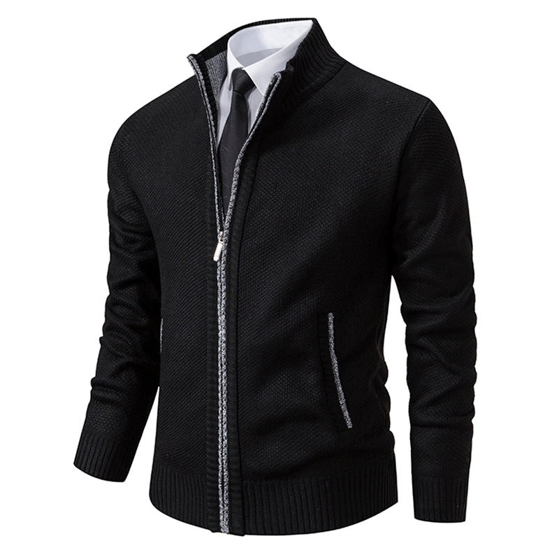 Men’s Knit Zip-Up Hoodie for Everyday Wear