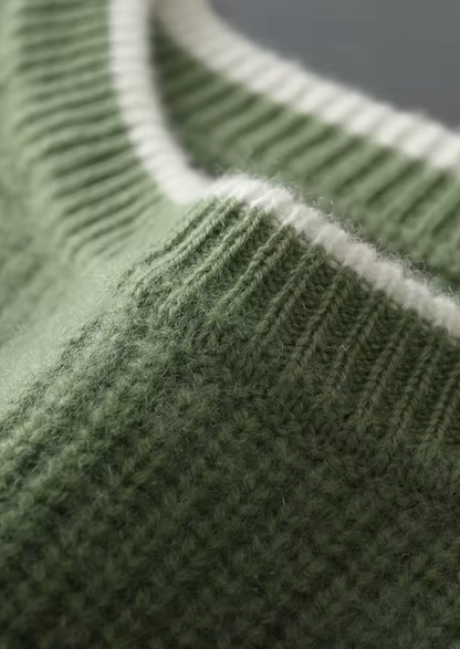 Men's Knitted Crew Neck Sweater for Year-Round Style