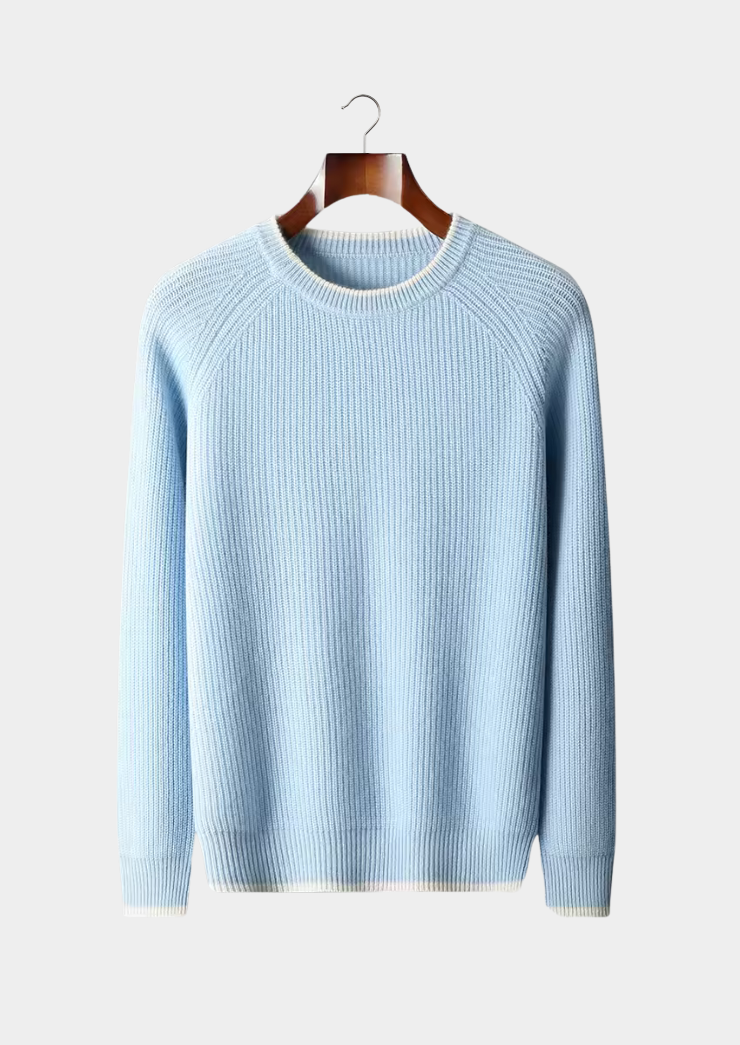 Men's Knitted Crew Neck Sweater for Year-Round Style