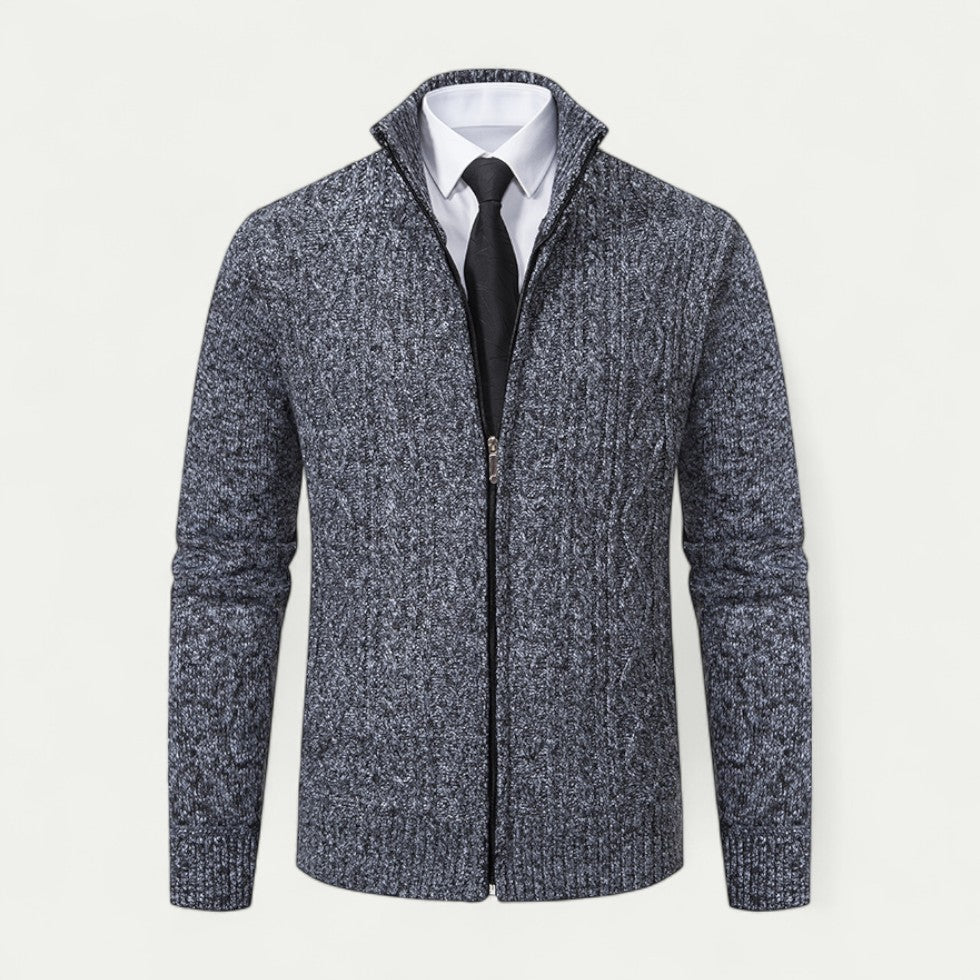 Men's Knitted Zip Cardigan – Stylish Layer for Every Occasion