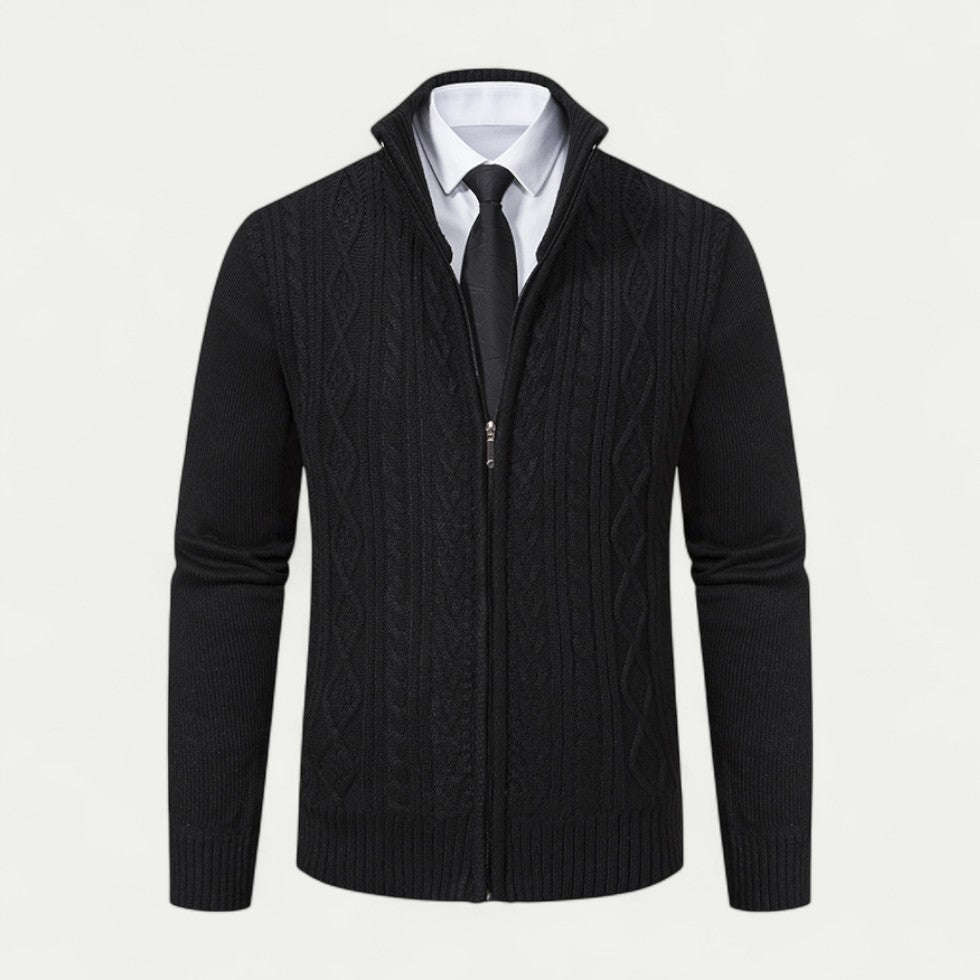 Men's Knitted Zip Cardigan – Stylish Layer for Every Occasion
