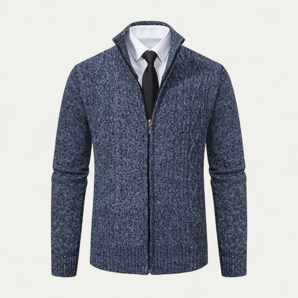 Men's Knitted Zip Cardigan – Stylish Layer for Every Occasion