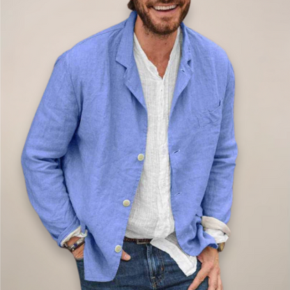 Men's Linen Blazer Jacket – Effortless Style for Any Occasion