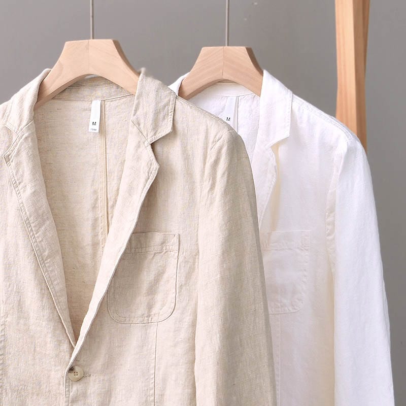 Men's Linen Blazer for Smart Casual Wear