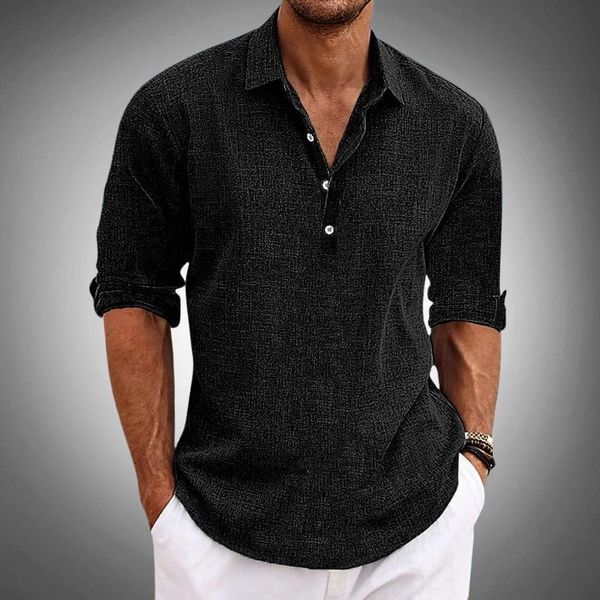 Men’s Linen Polo Shirt – Classic Style for Spring & Summer