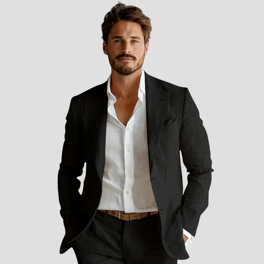Men's Linen Summer Blazer – Stylish Jacket for Sophisticated Warm-Weather Wear