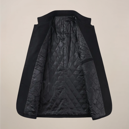 Men’s Slim Fit Winter Coat with Stand Collar