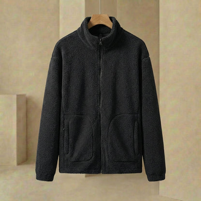 Men's Mock Neck Jacket Full Zip Lightweight Warm Layering