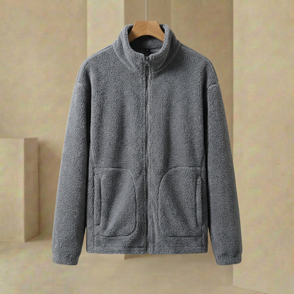 Men's Mock Neck Jacket Full Zip Lightweight Warm Layering