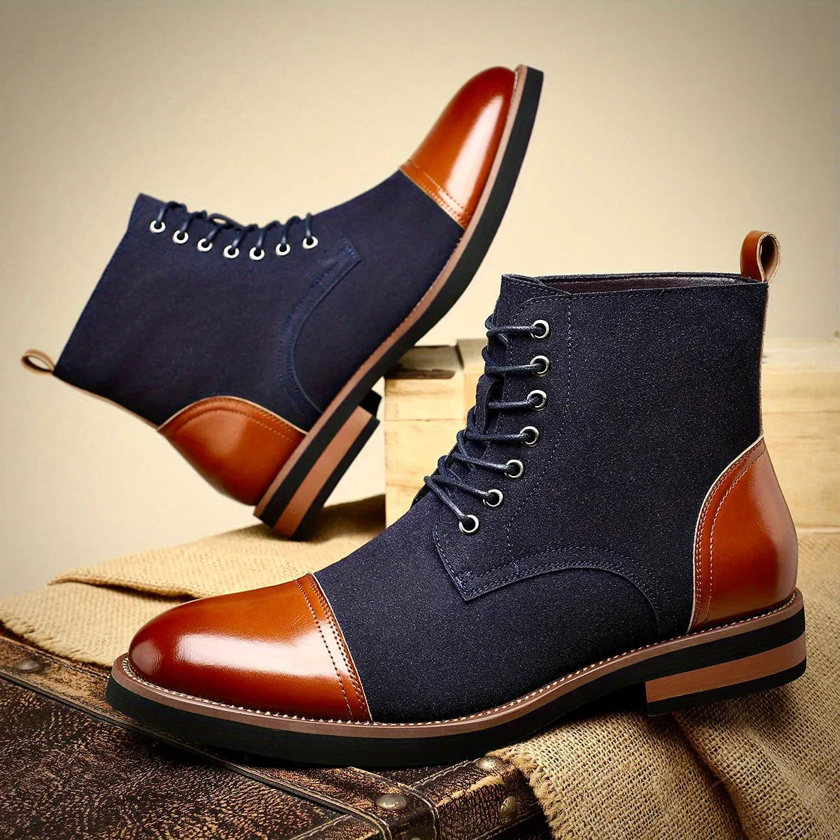 Men’s Modern Oxford Boots – Stylish Footwear for Any Occasion
