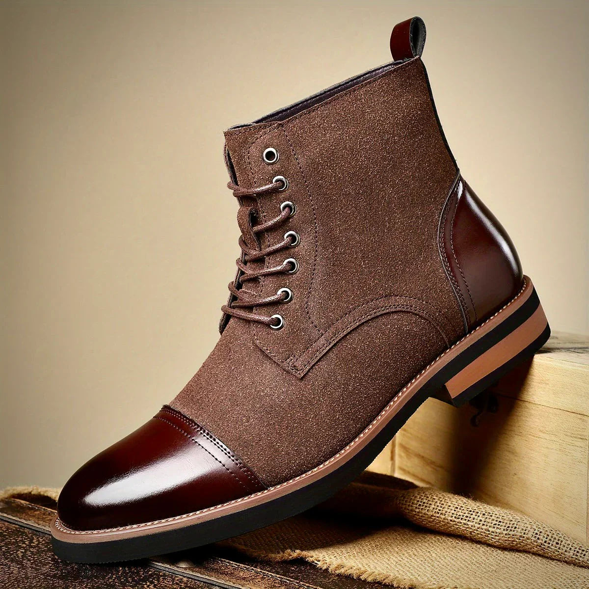 Men’s Modern Oxford Boots – Stylish Footwear for Any Occasion