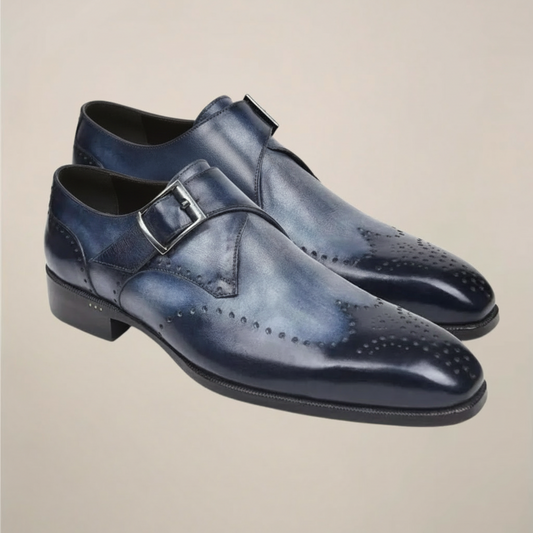 Men’s Monk Strap Dress Shoes – Chic Buckle Style for Formal Events