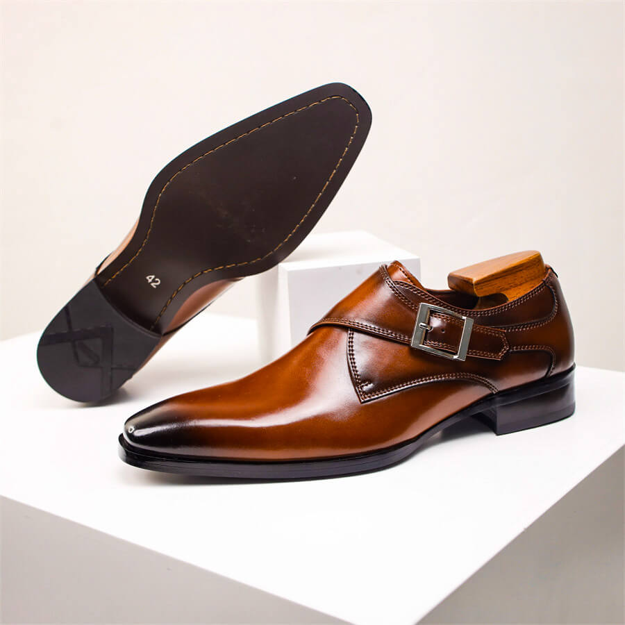 Men’s Monk Strap Dress Shoes - Classic Style for Formal Events