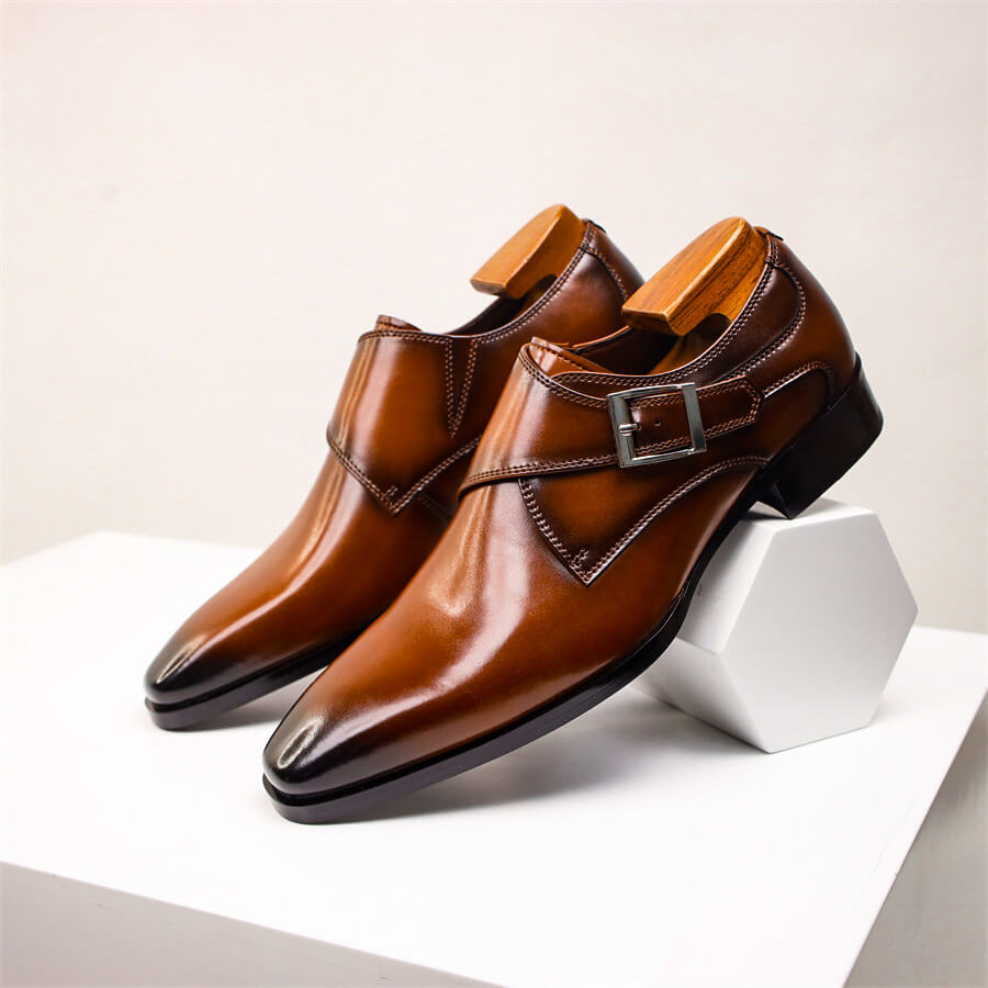 Men’s Monk Strap Dress Shoes - Classic Style for Formal Events