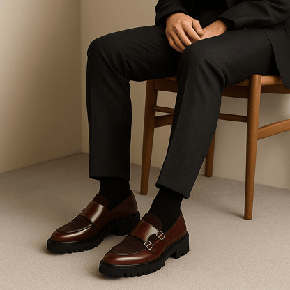 Men’s Monk Strap Loafers – Stylish Dress Shoes for Any Occasion