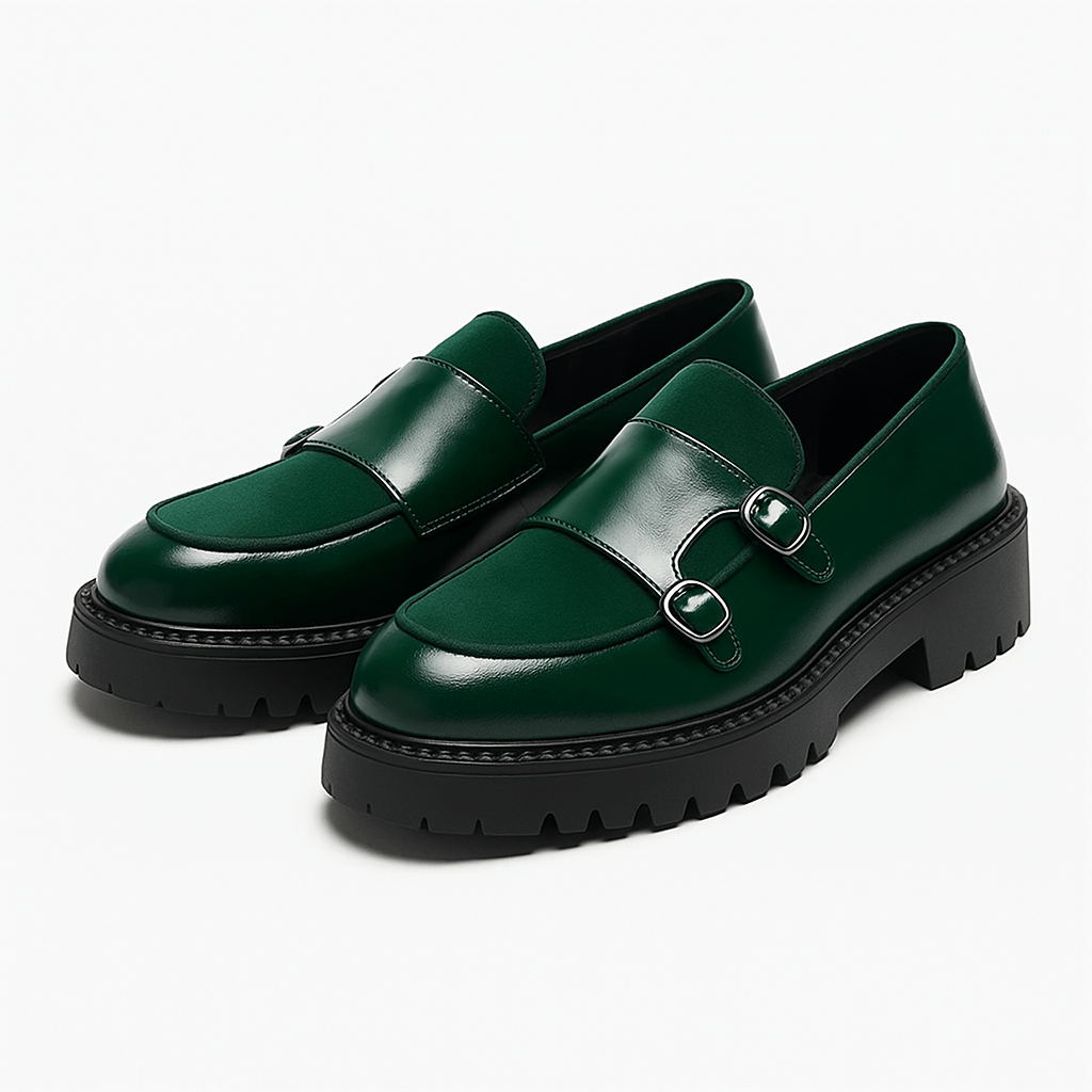Men’s Monk Strap Loafers – Stylish Dress Shoes for Any Occasion