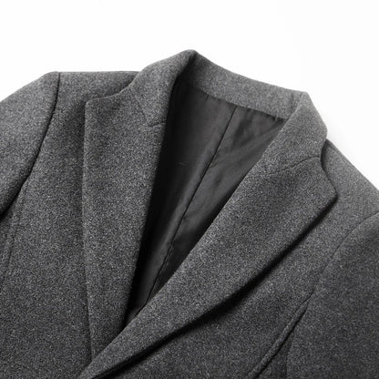 Men's Notch Lapel Coat for Smart Events