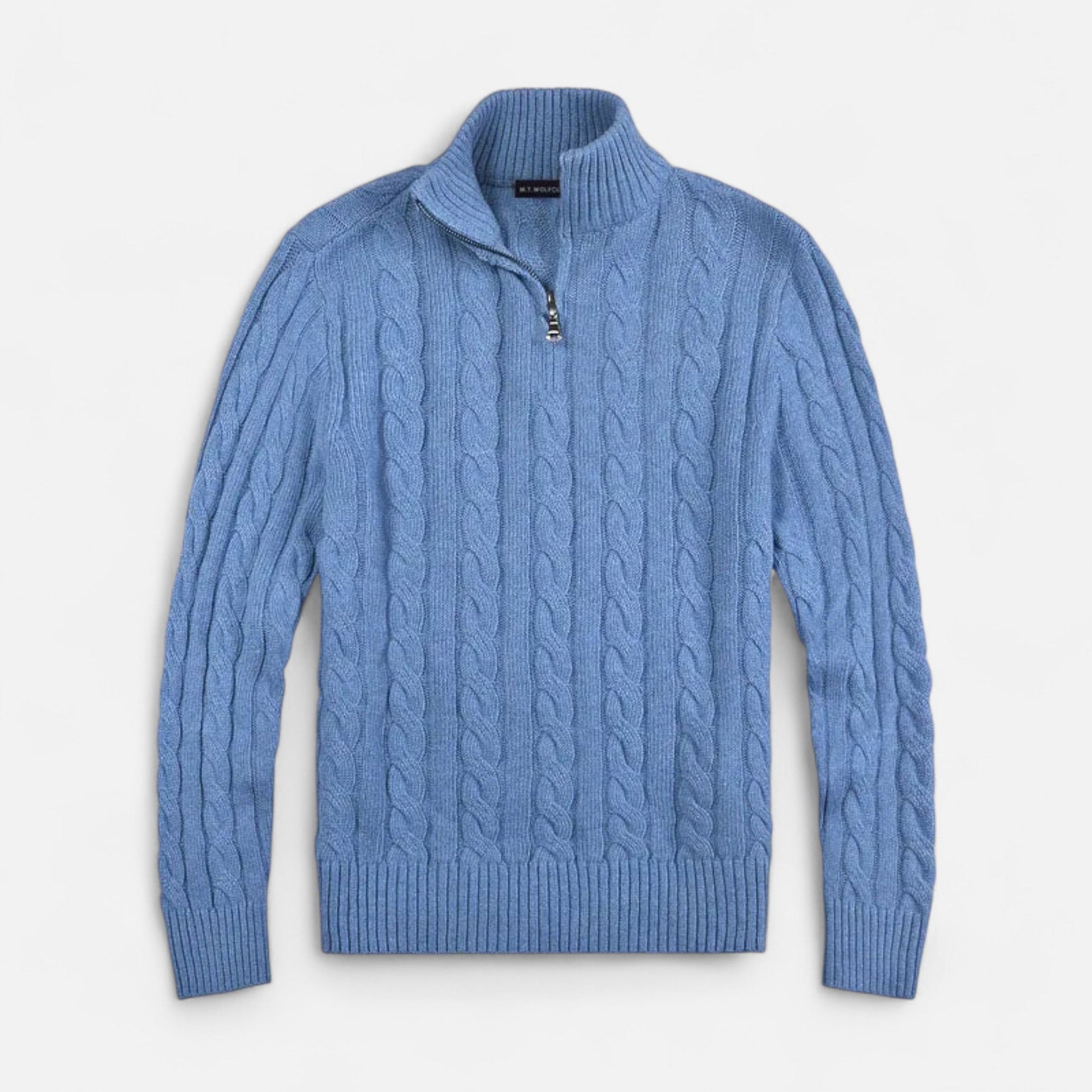 Men’s Open-Front Sweater with Stitch Detail – Ideal for Layering