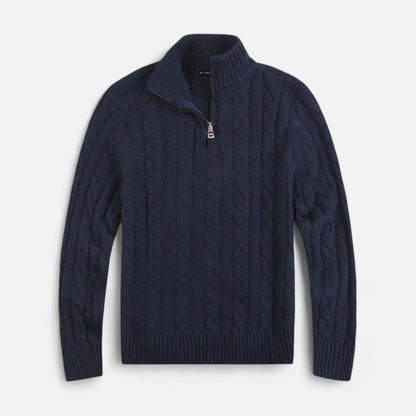 Men’s Open-Front Sweater with Stitch Detail – Ideal for Layering