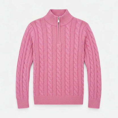 Men’s Open-Front Sweater with Stitch Detail – Ideal for Layering