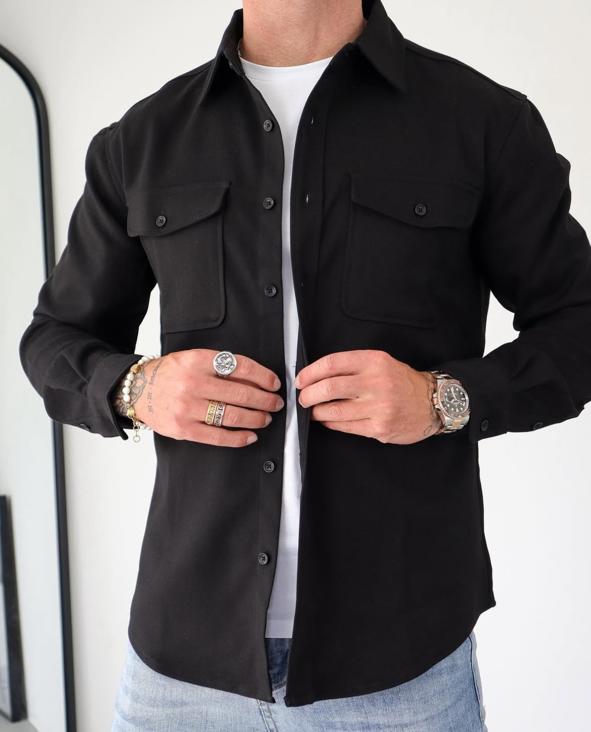 Men's Overshirt | Chest Pocket Detail