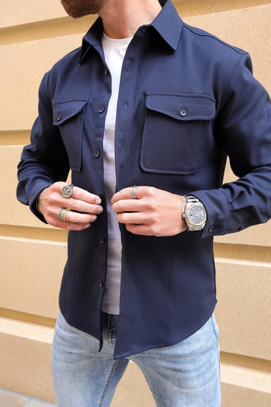 Men's Overshirt | Chest Pocket Detail