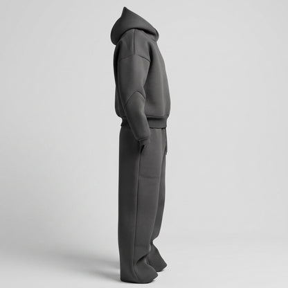 Men's Oversized Tracksuit Set Hooded Drawstring Sweatpants