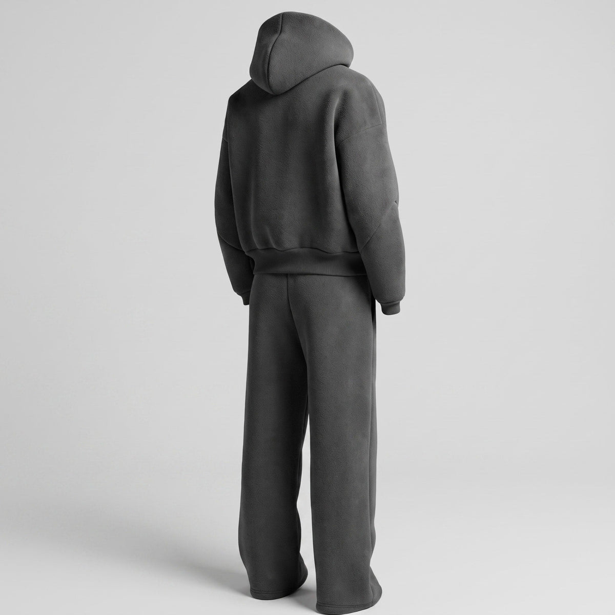 Men's Oversized Tracksuit Set Hooded Drawstring Sweatpants