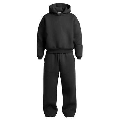 Men's Oversized Tracksuit Set Hooded Drawstring Sweatpants