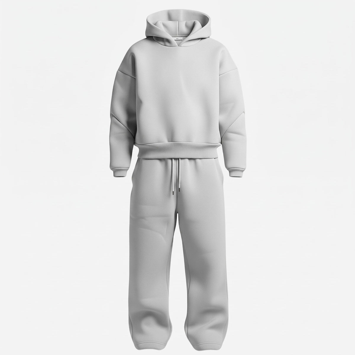 Men's Oversized Tracksuit Set Hooded Drawstring Sweatpants