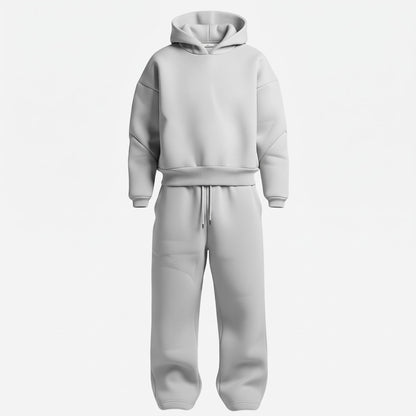 Men's Oversized Tracksuit Set Hooded Drawstring Sweatpants