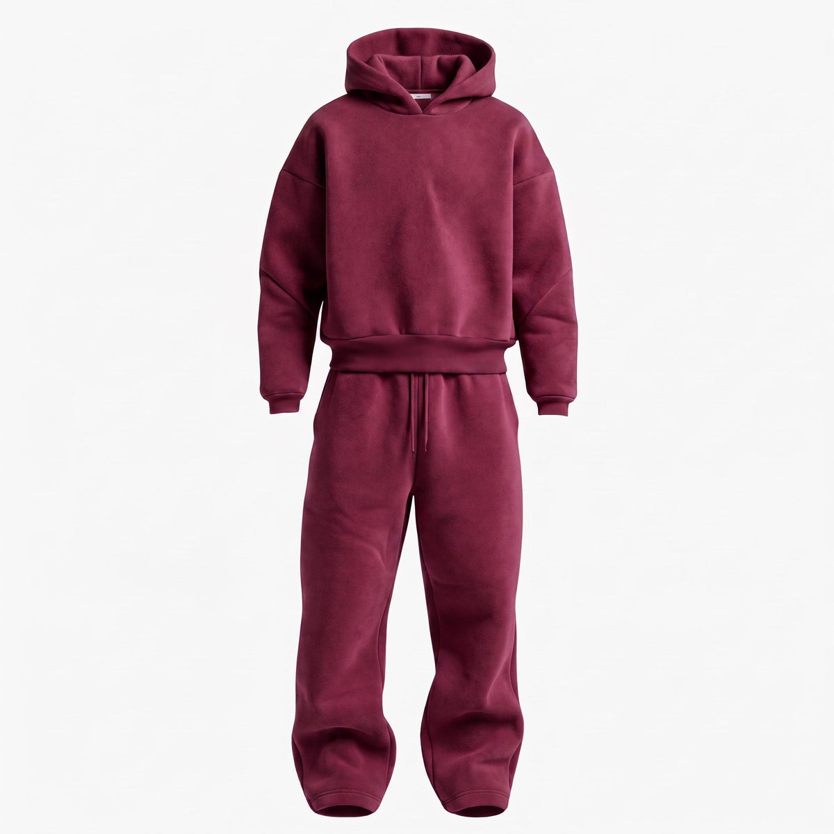 Men's Oversized Tracksuit Set Hooded Drawstring Sweatpants