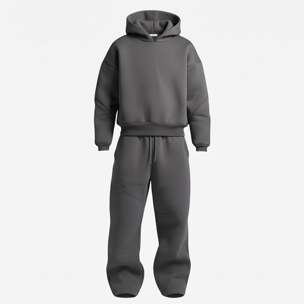 Men's Oversized Tracksuit Set Hooded Drawstring Sweatpants
