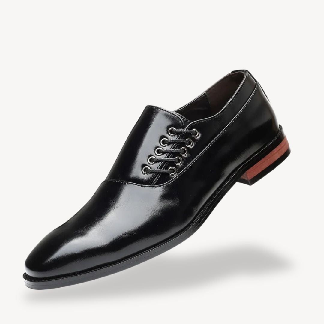 Men's Oxford Dress Shoes - Stylish Pointed Toe Lace-Up for Formal Events