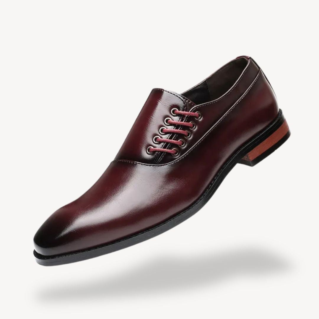 Men's Oxford Dress Shoes - Stylish Pointed Toe Lace-Up for Formal Events