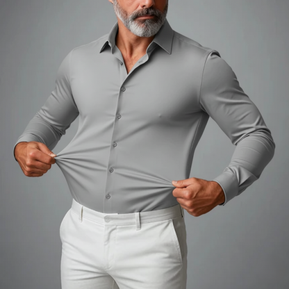 Men's Polo Button-Down Shirt | Stretch Slim Fit