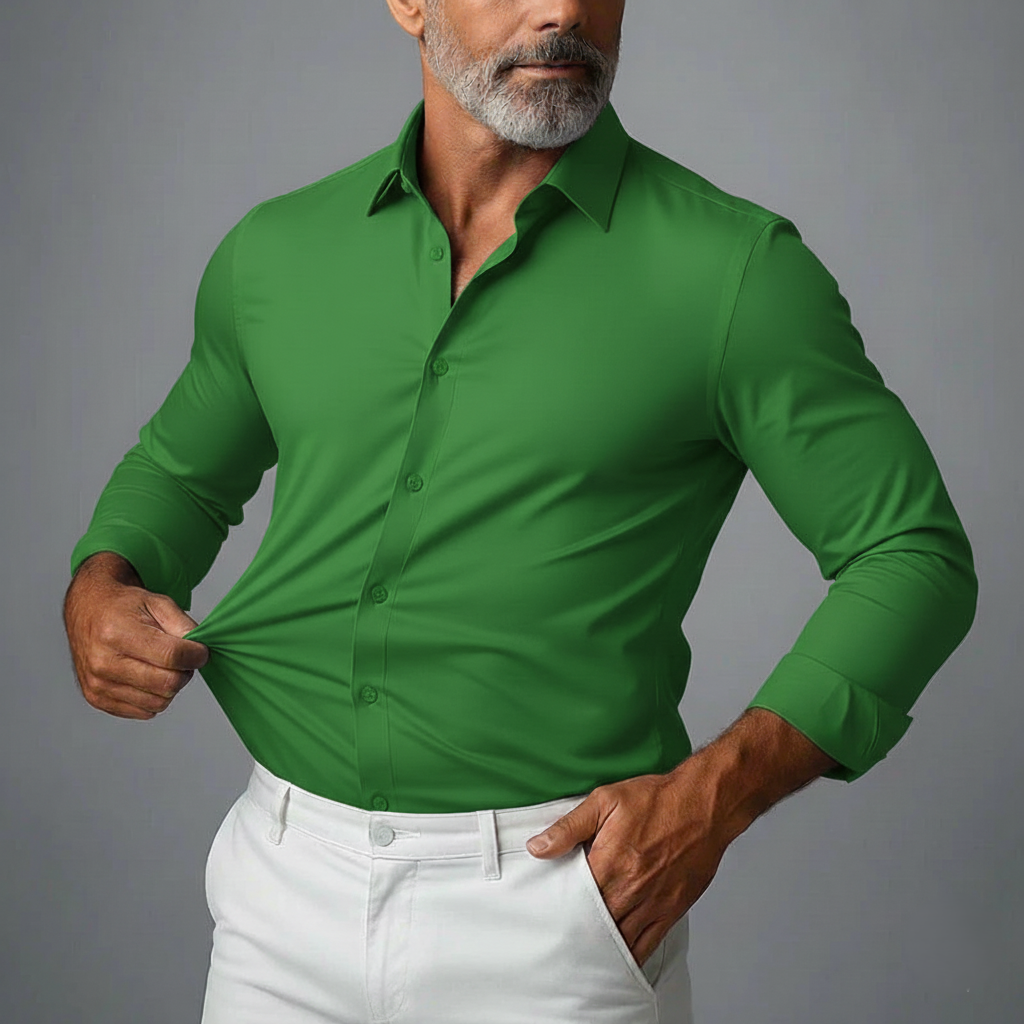 Men's Polo Button-Down Shirt | Stretch Slim Fit