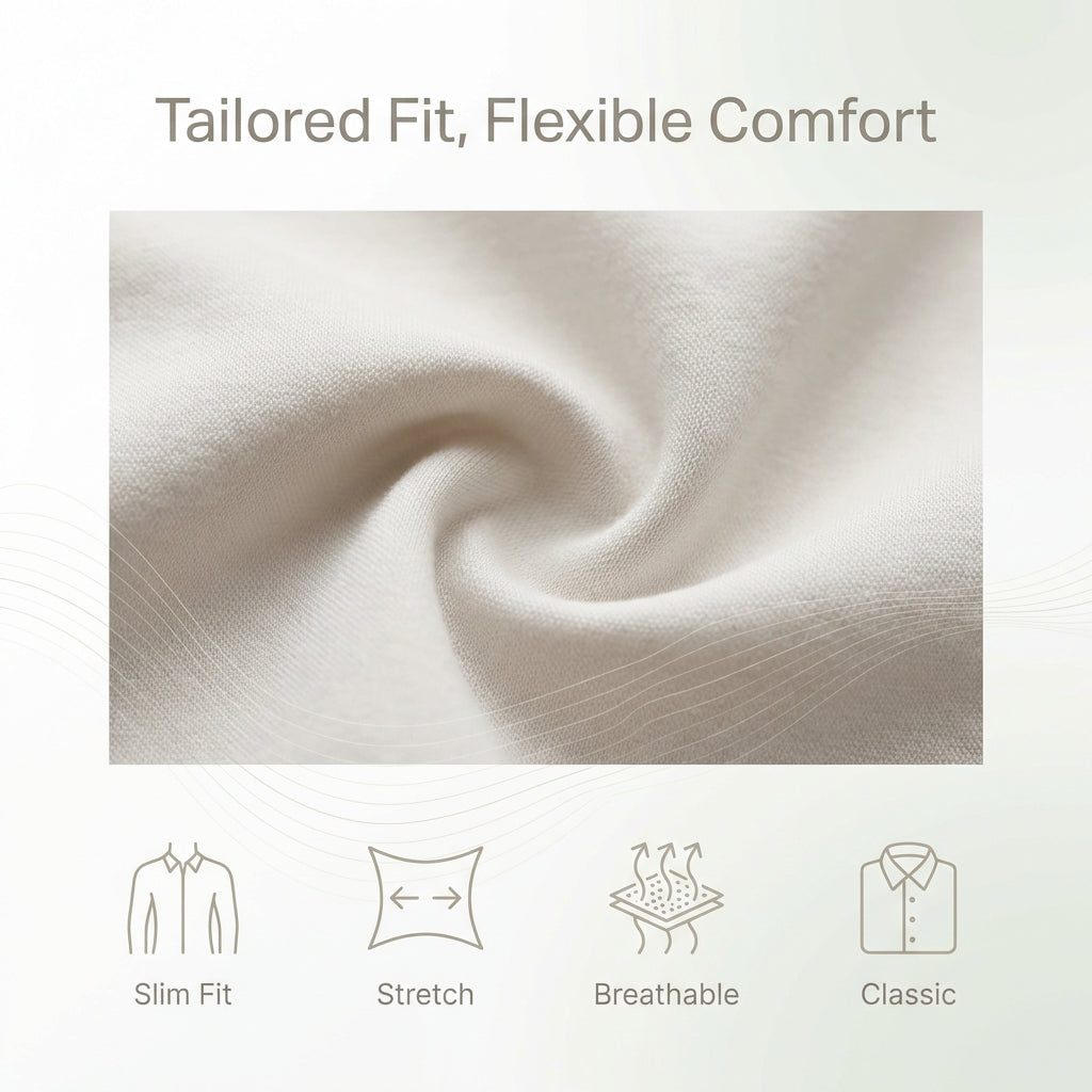 Men's Polo Button-Down Shirt | Stretch Slim Fit