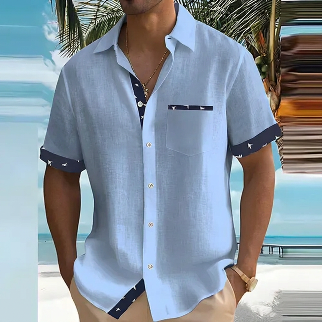 Men's Polo | Contrast Trim Short Sleeve & Breathable Summer Shirt