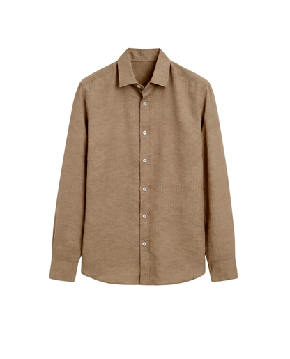Men's Polo Linen Shirt | Relaxed Fit Breathable & Lightweight Summer
