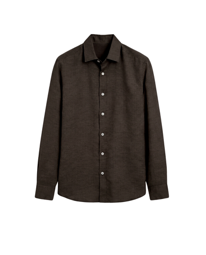 Men's Polo Linen Shirt | Relaxed Fit Breathable & Lightweight Summer
