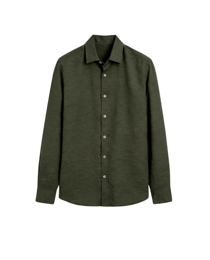Men's Polo Linen Shirt | Relaxed Fit Breathable & Lightweight Summer