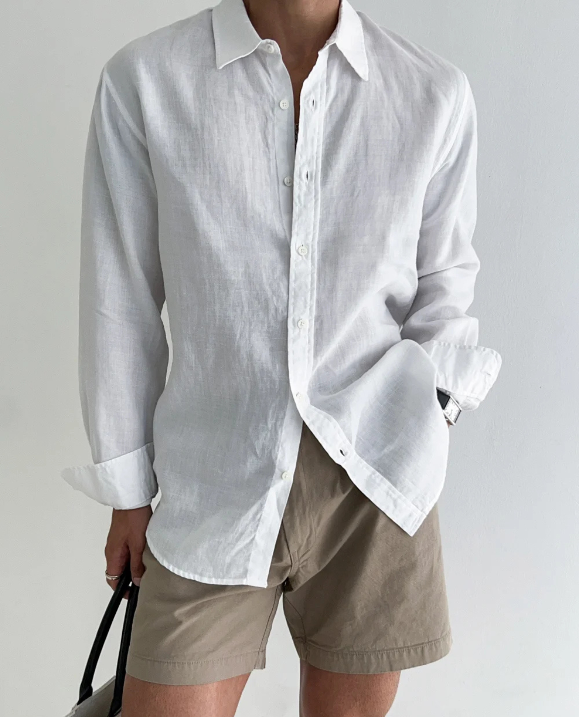 Men's Polo Linen Shirt | Relaxed Fit Breathable & Lightweight Summer