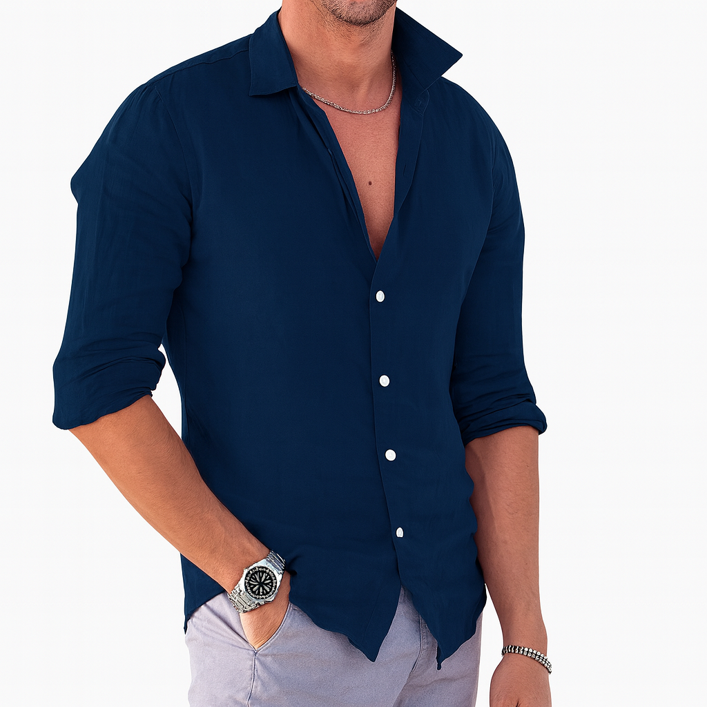 Men's Polo Shirt | Long Sleeve & Breathable Relaxed Fit
