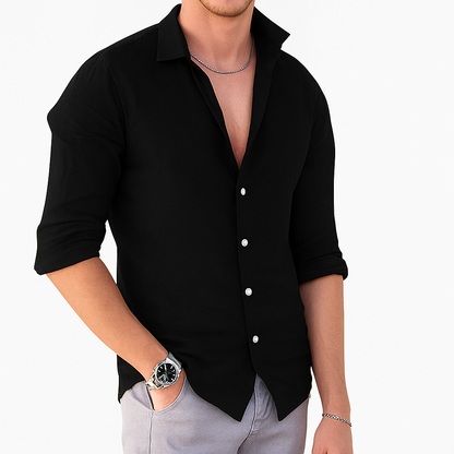 Men's Polo Shirt | Long Sleeve & Breathable Relaxed Fit