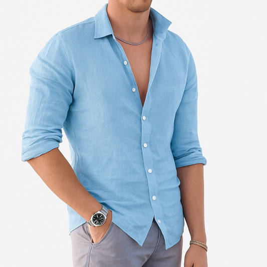Men's Polo Shirt | Long Sleeve & Breathable Relaxed Fit