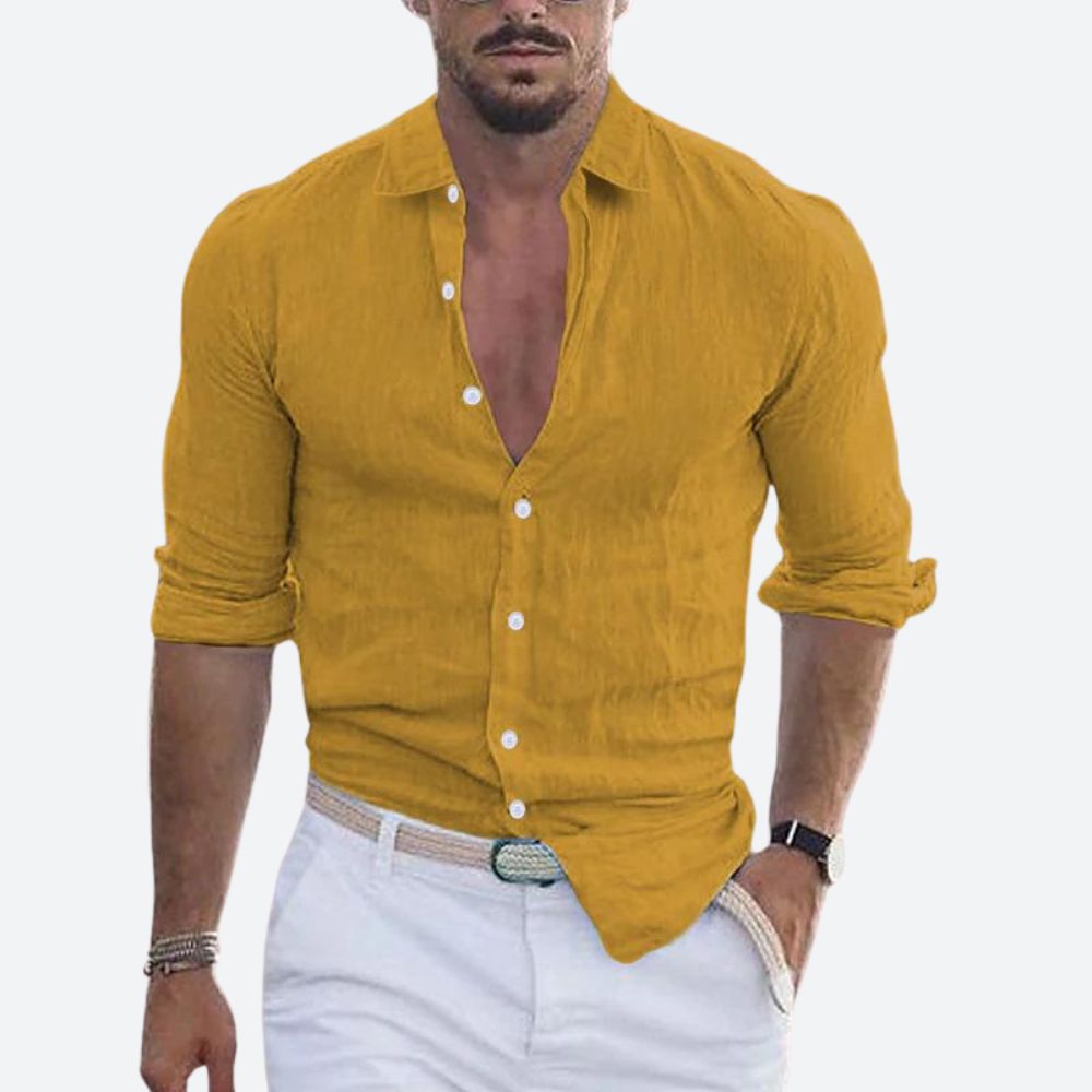Men's Polo Shirt | Open Collar & Slim Fit